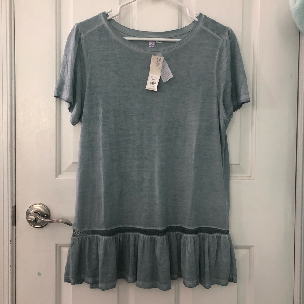 NWT Alya Light Blue Tee